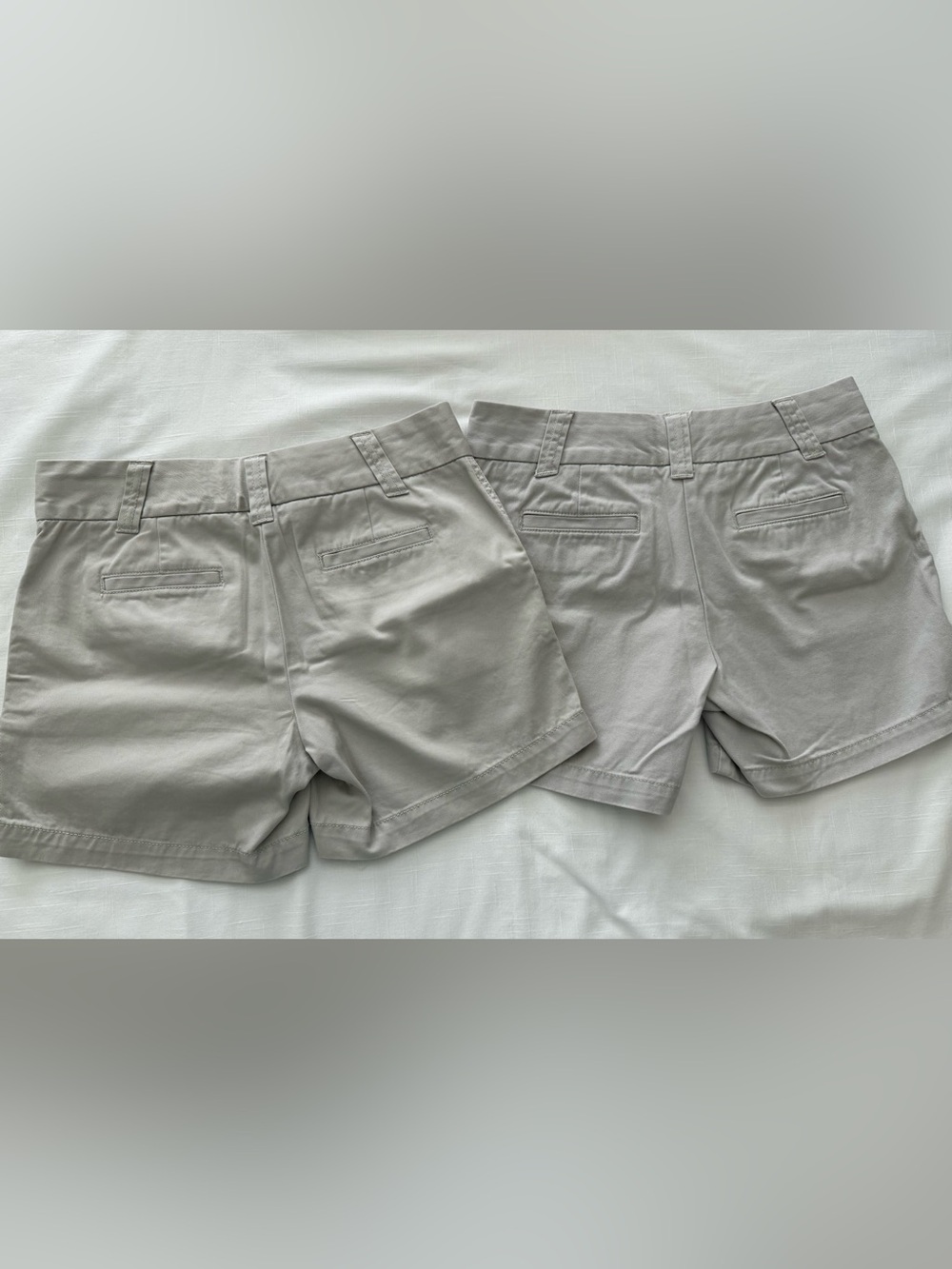 J Crew Women’s Classic Twill Cotton Chino Shorts Size 0 Lot of 2 - Picture 2 of 9